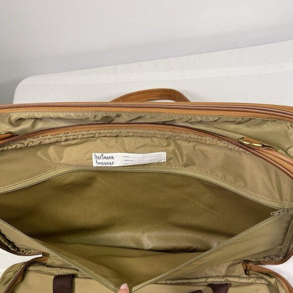 Hartmann Nylon Leather Trim Weekender Bag Luggage Garment Travel w/ Locks & Keys - Picture 11 of 13